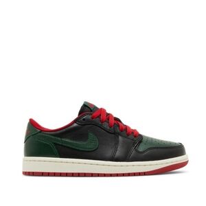 AIR JORDAN 1 RETRO LOW BLACK GREEN RED WOMEN'S